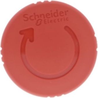 Schneider Electric Red Ø40 Emergency stop, switching off head Ø22 trigger and latching turn release. range of product: Harmony XB5 - device short name: ZB5 - mounting diameter: 22 mm. ZB5AS844 | Elektrika.lv