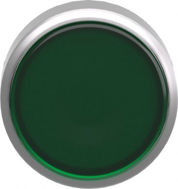 Schneider Electric Head for illuminated push button, Harmony XB4, metal, green flush, 22mm, universal LED, for insertio ZB4BA38 | Elektrika.lv