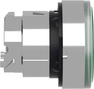 Schneider Electric Head for illuminated push button, Harmony XB4, metal, green flush, 22mm, universal LED, for insertio ZB4BA38 | Elektrika.lv