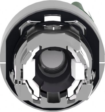 Schneider Electric Green illuminated selector switch head &Oslash;22 2-position stay put. range of product: Harmony XB4 - product compatibility: integral LED - device short name: ZB4 - mounting diameter: 22 mm - operator position information: 2 positions 90&deg;. ZB4BK1233 | Elektrika.lv
