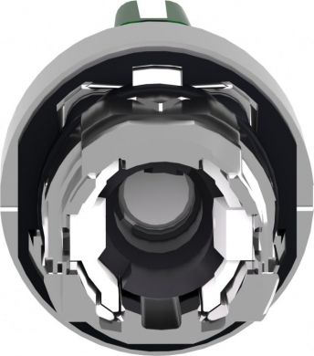 Schneider Electric Head for illuminated selector switch, Harmony XB4, chromium metal, green handle, 22mm, universal LED ZB4BK1733 | Elektrika.lv