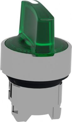 Schneider Electric Green illuminated selector switch head Ø22 3-position stay put. range of product: Harmony XB4 - product compatibility: integral LED - device short name: ZB4 - mounting diameter: 22 mm - operator position information: 3 positions +/- 45°. ZB4BK1333 | Elektrika.lv
