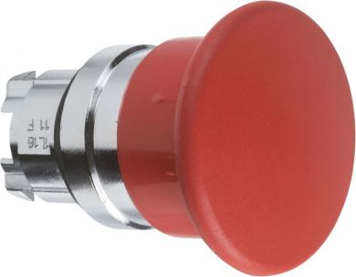 Schneider Electric Red Ø40mushroom pushbutton head Ø22 spring return. range of product: Harmony XB4 - device short name: ZB4 - mounting diameter: 22 mm. ZB4BC4 | Elektrika.lv