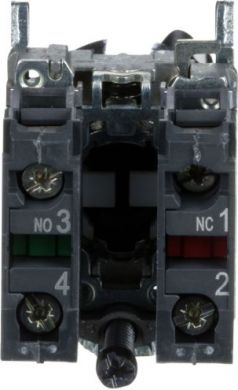 Schneider Electric Black complete selector switch Ø22 2-position stay put 1NO+1NC. range of product: Harmony XB4 - device short name: XB4 - fixing collar material: zamak - mounting diameter: 22 mm - shape of signaling unit head: round - contacts type and composition: 1 XB4BD25 | Elektrika.lv