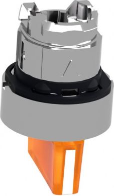 Schneider Electric Orange illuminated selector switch head Ø22 3-position stay put. range of product: Harmony XB4 - product compatibility: integral LED - device short name: ZB4 - mounting diameter: 22 mm - operator position information: 3 positions +/- 45°. ZB4BK1353 | Elektrika.lv