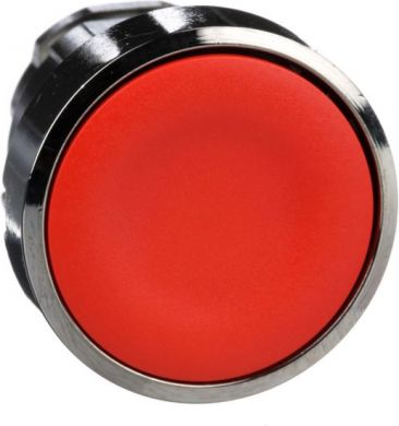 Schneider Electric Red flush pushbutton head Ø22 spring return unmarked. range of product: Harmony XB4 - device short name: ZB4 - mounting diameter: 22 mm. ZB4BA4 | Elektrika.lv