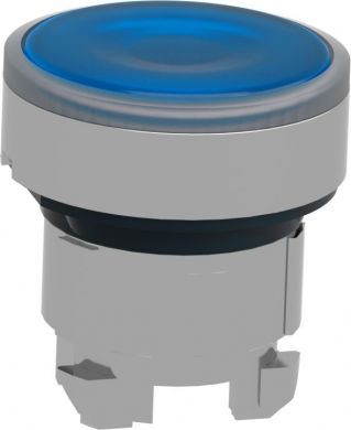 Schneider Electric Blue flush illuminated pushbutton head Ø22 spring return for integral LED. range of product: Harmony XB4 - device short name: ZB4 - product compatibility: integral LED - mounting diameter: 22 mm - operator additional information: with plain lens. ZB4BW363 | Elektrika.lv