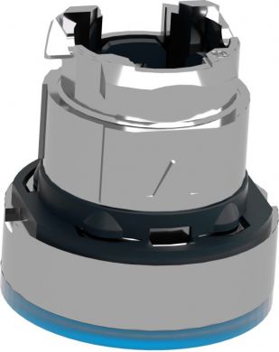 Schneider Electric Blue flush illuminated pushbutton head Ø22 spring return for integral LED. range of product: Harmony XB4 - device short name: ZB4 - product compatibility: integral LED - mounting diameter: 22 mm - operator additional information: with plain lens. ZB4BW363 | Elektrika.lv