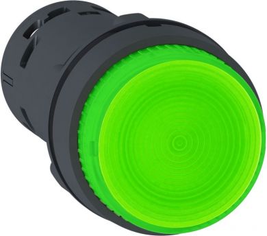 Schneider Electric ILLUM. P.B, LED, Spring Rtn -1NO, Green, 24v. range of product: Harmony XB7 - device short name: XB7 - mounting diameter: 22 mm - IP degree of protection: IP20 (rear face) conforming to IEC 60529, IP65 (front face) conforming to IEC 60529 - connectio XB7NW33B1 | Elektrika.lv