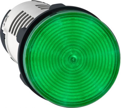 Schneider Electric Round pilot light Ø 22 - green - integral LED - 230 V - screw clamp terminals XB7EV03MP | Elektrika.lv