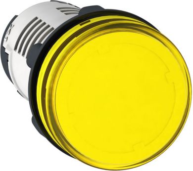 Schneider Electric Round pilot light Ø 22, yellow, integral LED, 24 V, screw clamp terminals. range of product: Harmony XB7 - product or component type: monolithic pilot light - device short name: XB7 - mounting diameter: 22 mm. XB7EV05BP | Elektrika.lv