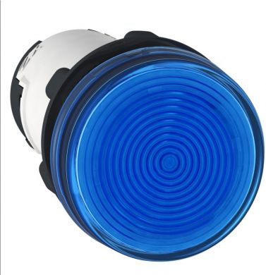 Schneider Electric Monolithic pilot light, Harmony XB7, plastic, blue, 22mm, integral LED, 110...120V AC XB7EV06GP | Elektrika.lv