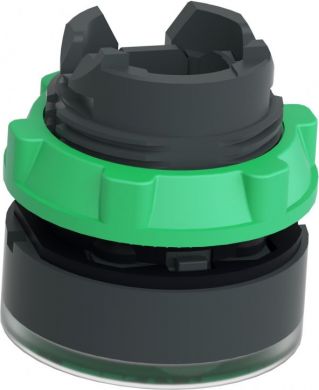 Schneider Electric Green flush illuminated pushbutton head &Oslash;22 push-push for integral LED. range of product: Harmony XB5 - product compatibility: integral LED - device short name: ZB5 - mounting diameter: 22 mm. ZB5AH033 | Elektrika.lv