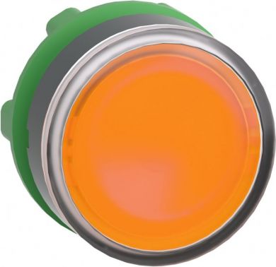 Schneider Electric Orange flush illuminated pushbutton head Ø22 spring return for integral LED. range of product: Harmony XB5 - device short name: ZB5 - product compatibility: integral LED - mounting diameter: 22 mm - operator additional information: with plain lens. ZB5AW353 | Elektrika.lv