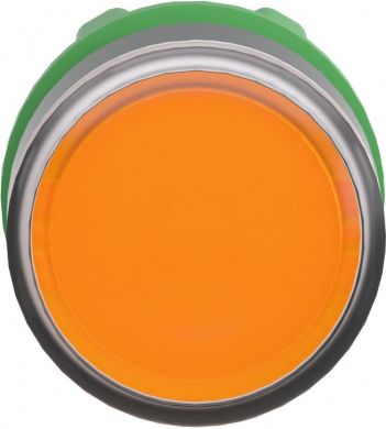 Schneider Electric Orange flush illuminated pushbutton head Ø22 spring return for integral LED. range of product: Harmony XB5 - device short name: ZB5 - product compatibility: integral LED - mounting diameter: 22 mm - operator additional information: with plain lens. ZB5AW353 | Elektrika.lv