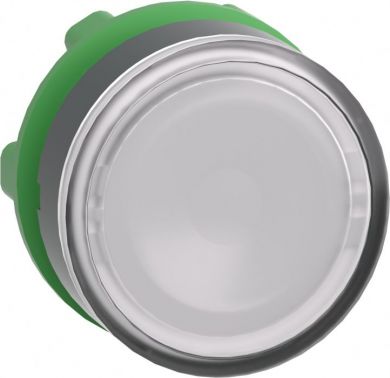 Schneider Electric White flush illuminated pushbutton head Ø22 spring return for integral LED. range of product: Harmony XB5 - device short name: ZB5 - product compatibility: integral LED - mounting diameter: 22 mm - operator additional information: with plain lens. ZB5AW313 | Elektrika.lv