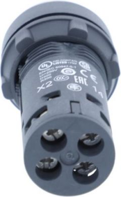 Schneider Electric ILLUM. P.B, LED, Spring Rtn -1NO, Clear, 230v. range of product: Harmony XB7 - device short name: XB7 - mounting diameter: 22 mm - IP degree of protection: IP20 (rear face) conforming to IEC 60529, IP65 (front face) conforming to IEC 60529 - connecti XB7NW37M1 | Elektrika.lv