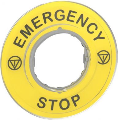 Schneider Electric Mārķējums STOP pogai  "Emergency STOP" ZBY9320 | Elektrika.lv