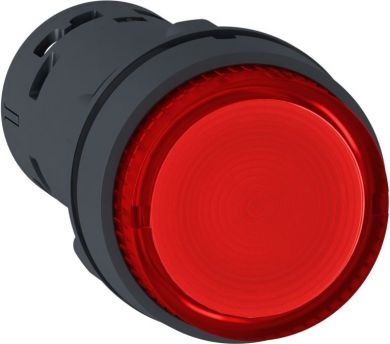 Schneider Electric ILLUM. P.B, LED, Spring Rtn -1NO, Red, 230v. range of product: Harmony XB7 - device short name: XB7 - mounting diameter: 22 mm - IP degree of protection: IP20 (rear face) conforming to IEC 60529, IP65 (front face) conforming to IEC 60529 - connection XB7NW34M1 | Elektrika.lv