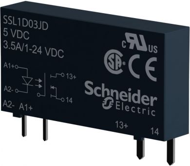 Schneider Electric Relejs 3.5A in 15-30VDC out 1-24VDC SSL1D03BD | Elektrika.lv