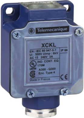 Telemecanique Limit switch body, Limit switches XC Standard, ZCKL, 1NC+1 NO, snap action, 1/2"NPT ZCKL1H7 | Elektrika.lv