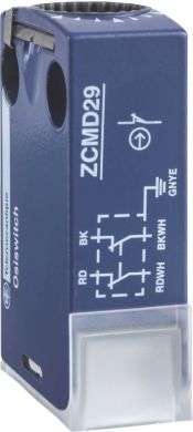Telemecanique Limit switch body ZCMD - 2NC+2NO silver - snap action - connection - 5 m ZCMD41L5 | Elektrika.lv