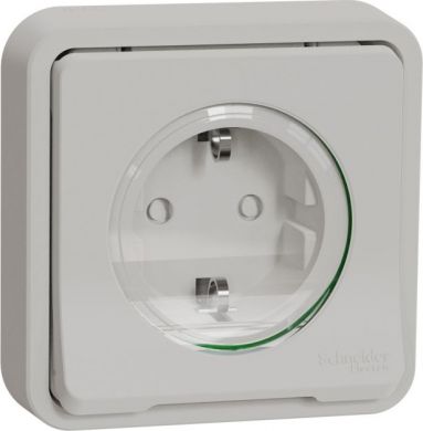 Schneider Electric Single socket-outlet IP55 white Mureva MUR39132 | Elektrika.lv