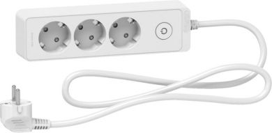 Schneider Electric Extension 3 sockets 1,5m white ST9431W | Elektrika.lv