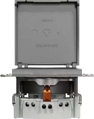 Schneider Electric Socket outlet with side earth with lid, without frame, anthracite Asfora EPH3100171 | Elektrika.lv