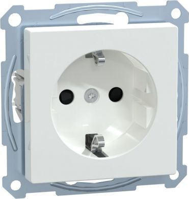 Schneider Electric Socket outlet, white, antibacterial, with child protection Merten SystM MTN2300-0325 | Elektrika.lv