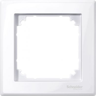 Schneider Electric Single frame, white, antibacterial Merten SystM M-Smart MTN478125 | Elektrika.lv