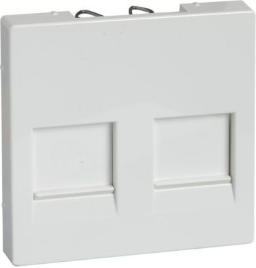 Schneider Electric Cover plate for 2 data socket, white Merten SystM MTN4562-0319 | Elektrika.lv