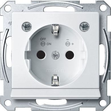 Schneider Electric Socket outlet with LED module, white System M MTN2304-0319 | Elektrika.lv