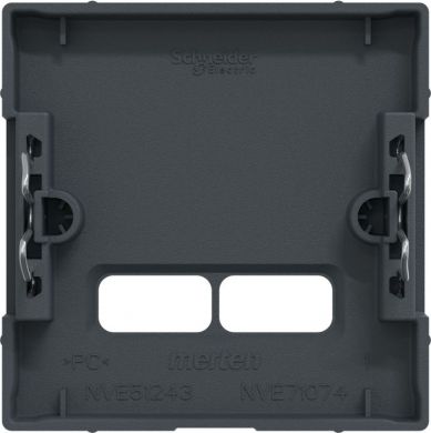 Schneider Electric Cover plate for 2xUSB socket, black SystM MTN4367-0414 | Elektrika.lv