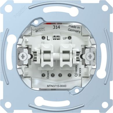 Schneider Electric Roller shut. switch insert 1 pole, 10 A, AC 250 V, Merten MTN3715-0000 | Elektrika.lv