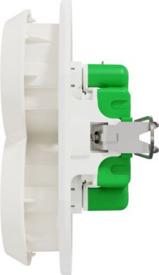 Schneider Electric 2-vietīga kontaktligzda a/z balta Renova WDE011122 | Elektrika.lv
