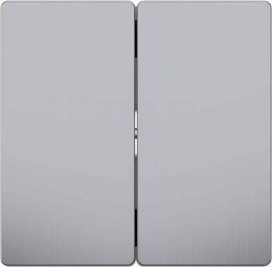 Schneider Electric Two gang cover plate, stainles steel, D-Life MTN3400-6036 | Elektrika.lv
