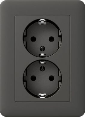 Schneider Electric Double socket with frame Exxact WDE008487 | Elektrika.lv