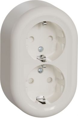Schneider Electric Double Socket-Outlet, white Renova WDE015896 | Elektrika.lv