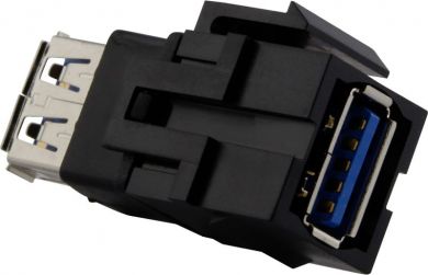 Schneider Electric USB 3.0 Connector jack, Keystone, black, Merten MTN4582-0001 | Elektrika.lv