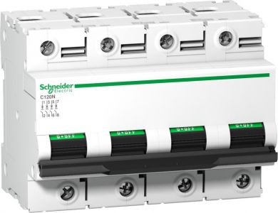 Schneider Electric C120N 4P 80A C 10kA Автоматический выключатель Acti9 A9N18372 | Elektrika.lv