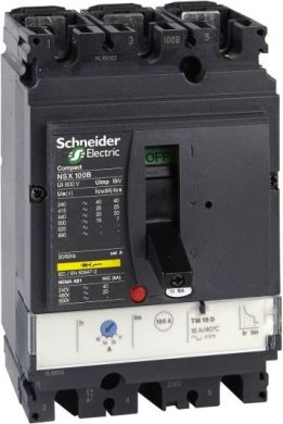 Schneider Electric Automātslēdzis ComPact NSX250B, 25kA 415VAC, TMD 160A, 3P 3d LV431112 | Elektrika.lv
