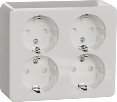 Schneider Electric Quadruple socket outlet, white Exxact WDE015588 | Elektrika.lv