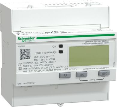 Schneider Electric 3F skaitītājs, slēgums CT ar PO A9MEM3210 | Elektrika.lv