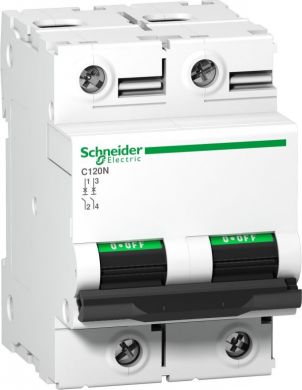 Schneider Electric C120N 2P 100A C 10kA Automātslēdzis Acti9 A9N18362 | Elektrika.lv