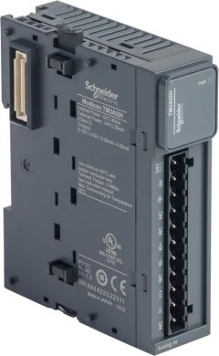 Schneider Electric Module TM3, 2 analog inputs high resolution. range of product: Modicon TM3 - product or component type: analog input module. TM3AI2H | Elektrika.lv