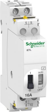 Schneider Electric iETL iTL 16A 2P 1C/O+1N/O 110VDC 230..240VAC 50/60Hz Impulse relay Acti9 A9C32816 | Elektrika.lv