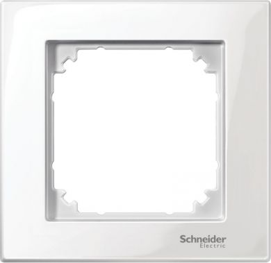 Schneider Electric Rāmis 1-vietīgs, balts Merten SystM M-Plan MTN515119 | Elektrika.lv