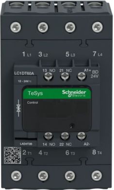 Schneider Electric Контактор D 4P EVERLINK AC1 415В 60A 24В DC LC1DT60ABD | Elektrika.lv