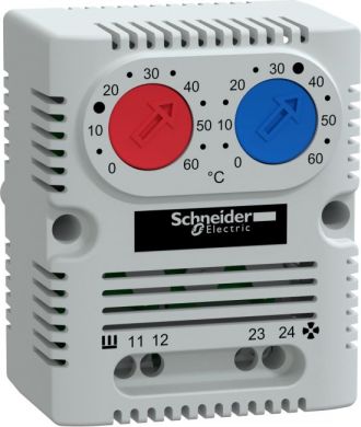 Schneider Electric ClimaSys CC double thermosta 0…60°C - 1NO/NC - °С NSYCCOTHD | Elektrika.lv